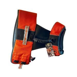 Backcountry dog flotation‎ device/ lifejacket.